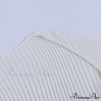 Knit Sweater Stylish Cropped Sleeve image 13