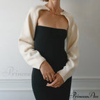 Knit Sweater Stylish Cropped Sleeve image 32