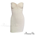 Knit Twisted Stylish Tube Mini Dress image 12
