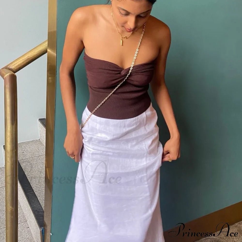 Knit Twisted Stylish Tube Top image 19