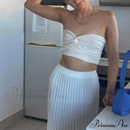 Knit Twisted Stylish Tube Top image 17
