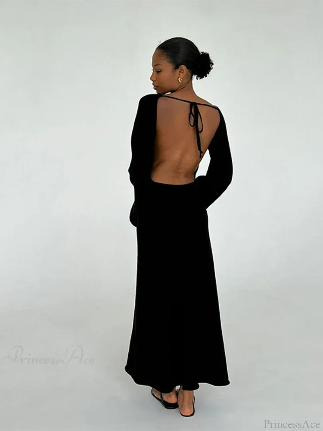 Knitted Backless Lace Up Bikini Cover Up image 4