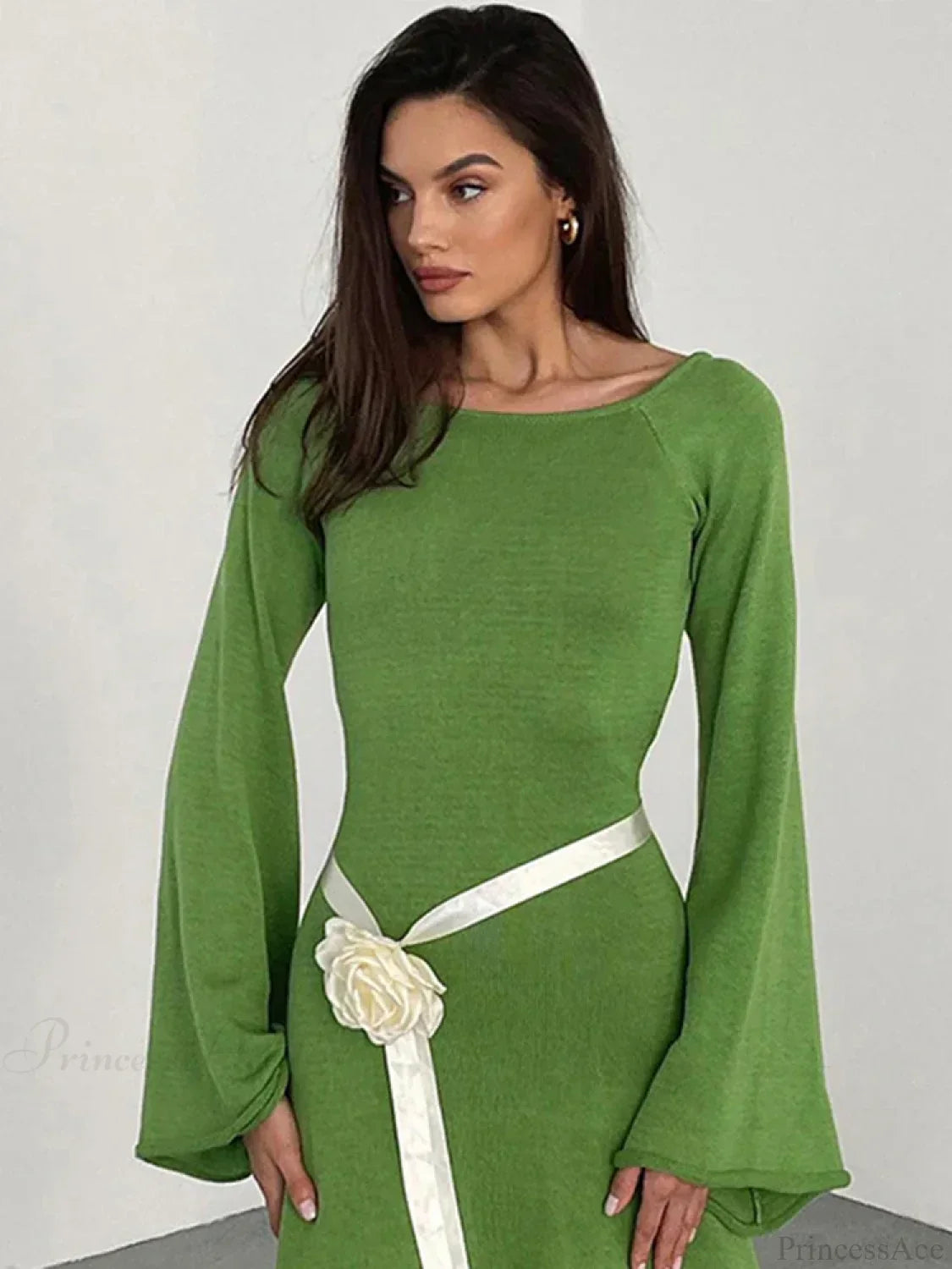 Knitted Backless Lace Up Bikini Cover Up image 12