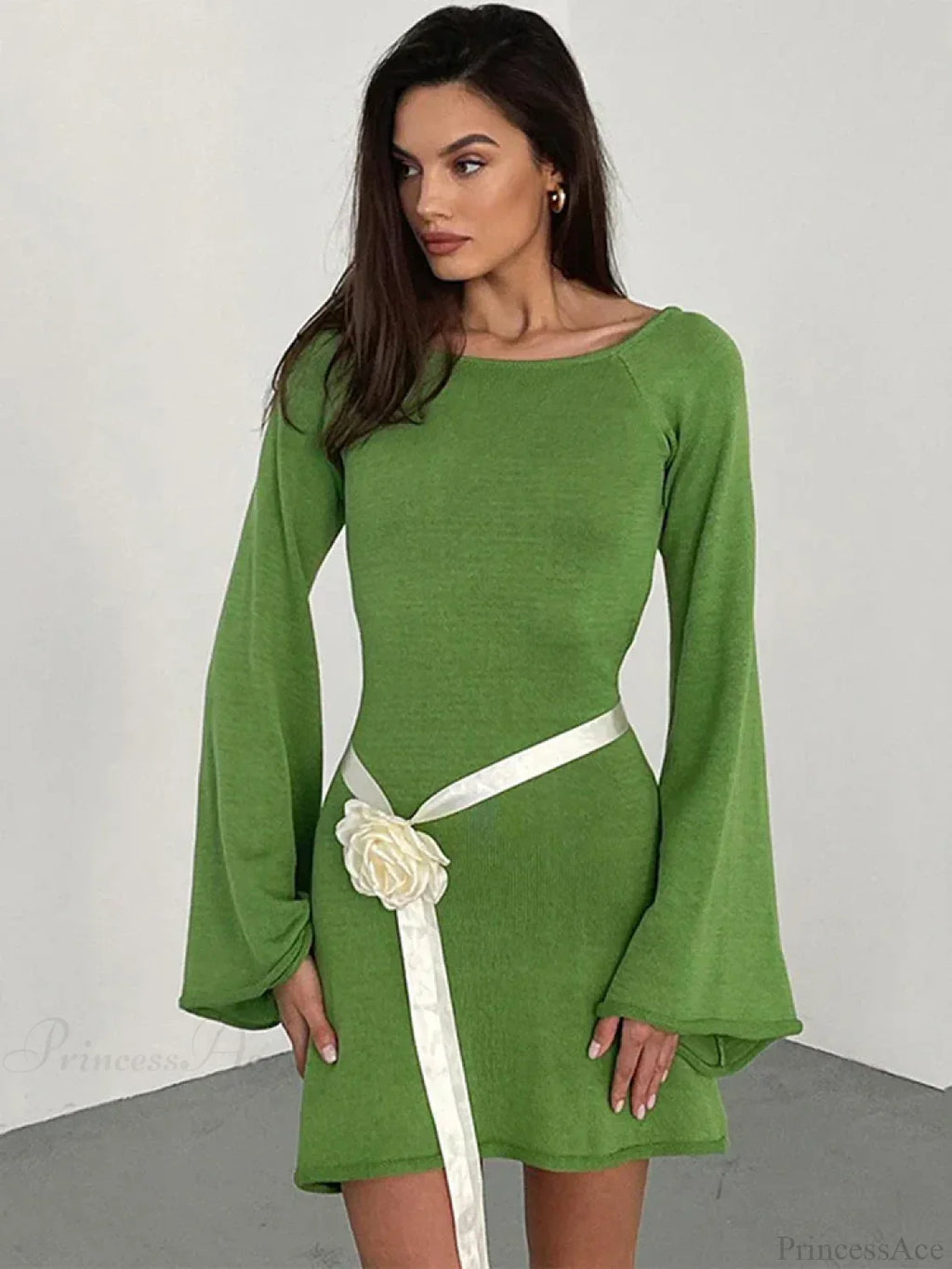Knitted Backless Lace Up Bikini Cover Up image 7
