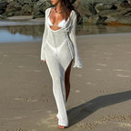 Knitted Cover Up Beach Bikini Set image 2