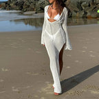 Knitted Cover Up Beach Bikini Set image 5