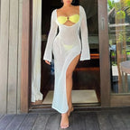 Knitted Cover Up Beach Bikini Set image 3