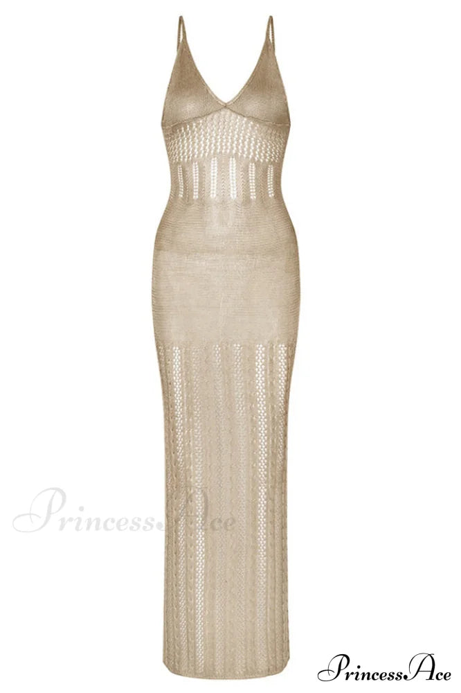Knitted Cutout V Charming Neck Cover Up Dress image 10