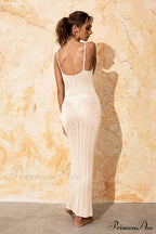 Knitted Cutout V Charming Neck Cover Up Dress image 9