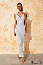 Knitted Cutout V Charming Neck Cover Up Dress image 4