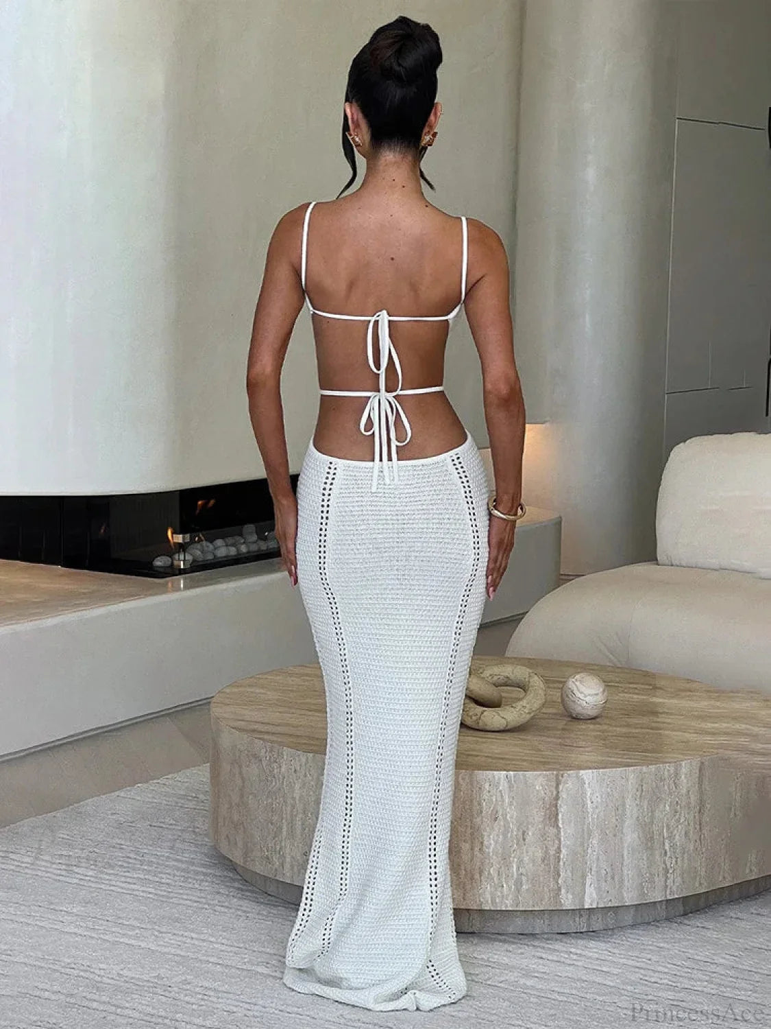 Knitted Elegant Maxi Vacation Dress image 3