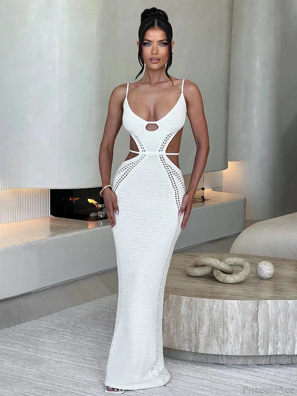 Knitted Elegant Maxi Vacation Dress image 1