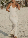 Knitted Floral Stylish Midi Dress image 4