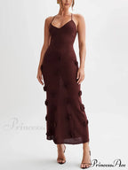 Knitted Floral Stylish Midi Dress image 2