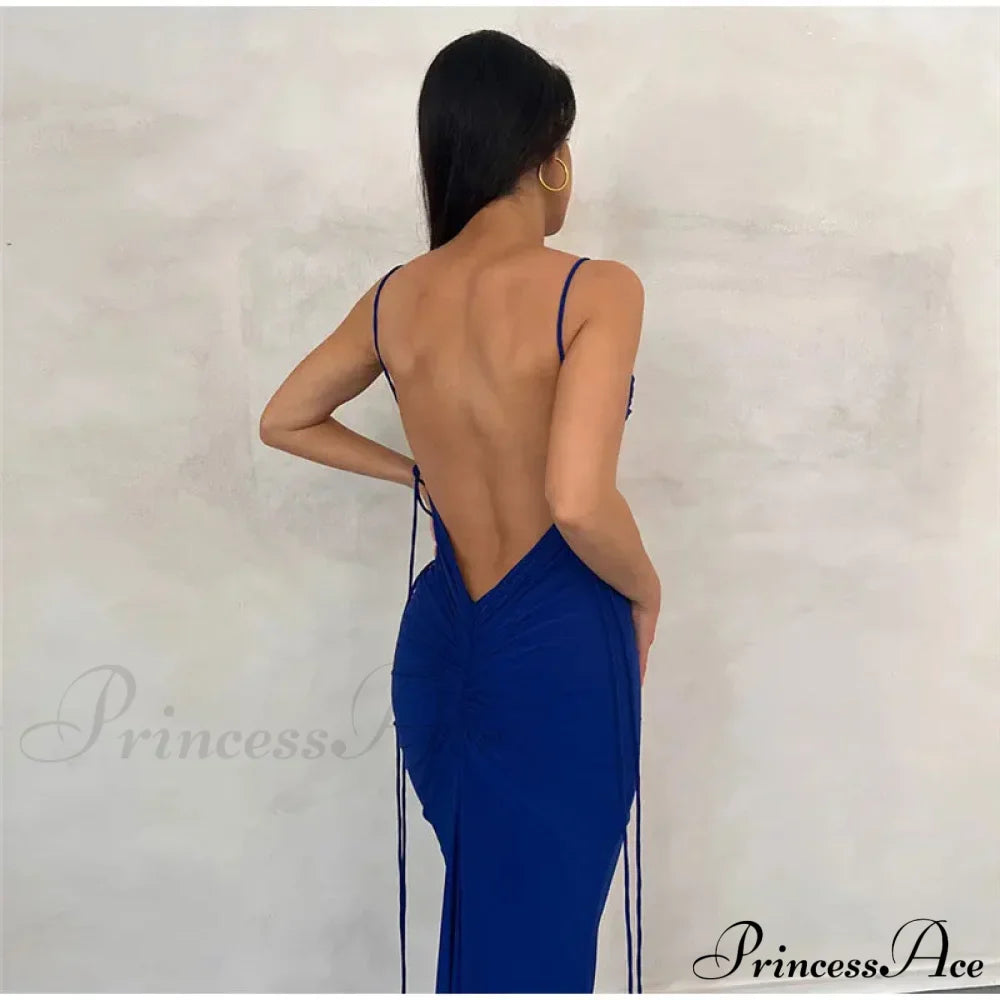 Knitted Open Back Maxi Dress image 10