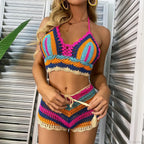 Knitted Rainbow Stripe Two Piece Set image 5
