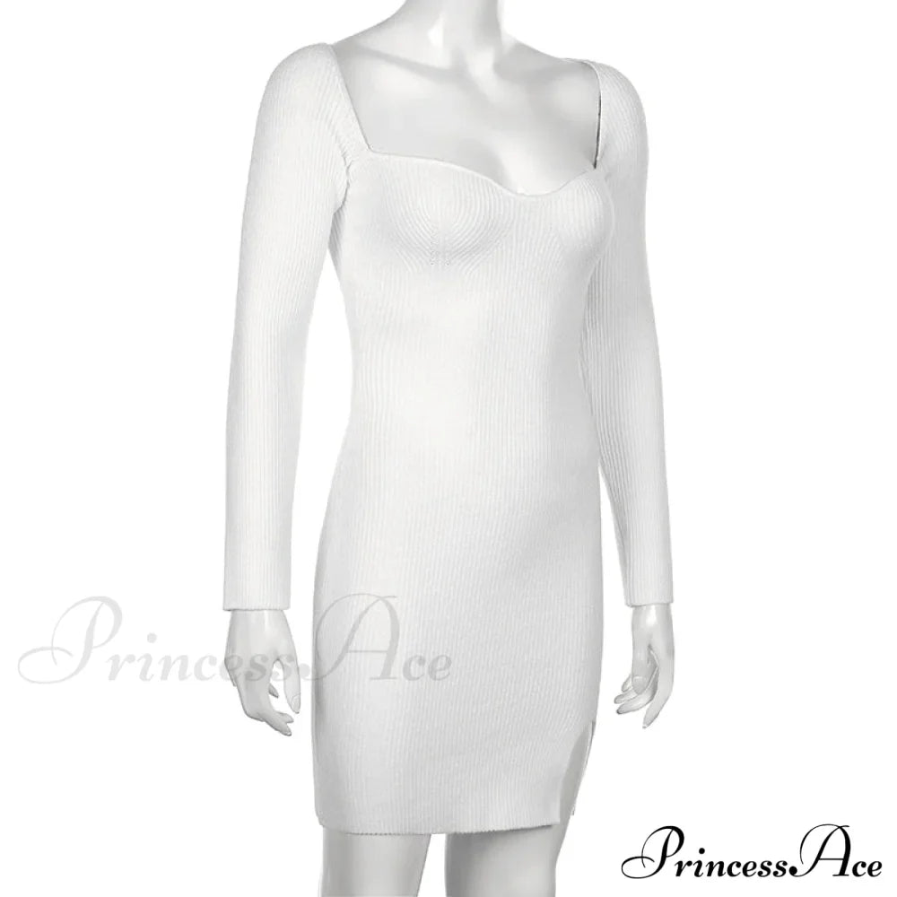 Knitted Sleeves Gown and Women Long Sweater Shoulder Off with Design image 13
