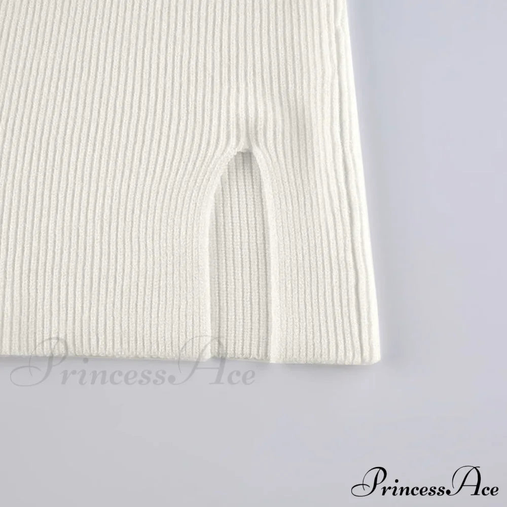 Knitted Sleeves Gown and Women Long Sweater Shoulder Off with Design image 19