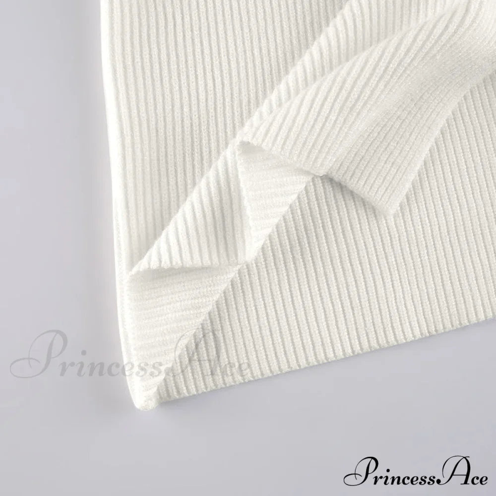 Knitted Sleeves Gown and Women Long Sweater Shoulder Off with Design image 21
