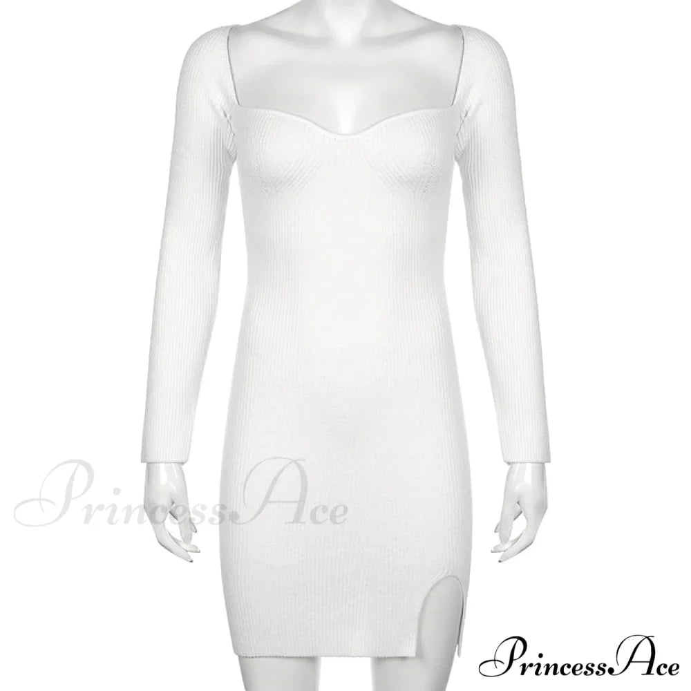 Knitted Sleeves Gown and Women Long Sweater Shoulder Off with Design image 15
