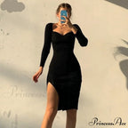 Knitted Sleeves Gown and Women Long Sweater Shoulder Off with Design image 8