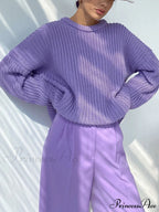 Knitted Solid Graceful Pocket Sweater Cardigan image 5