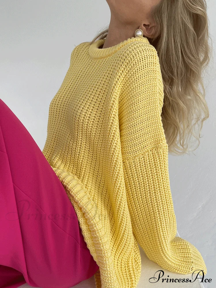 Knitted Solid Graceful Pocket Sweater Cardigan image 3