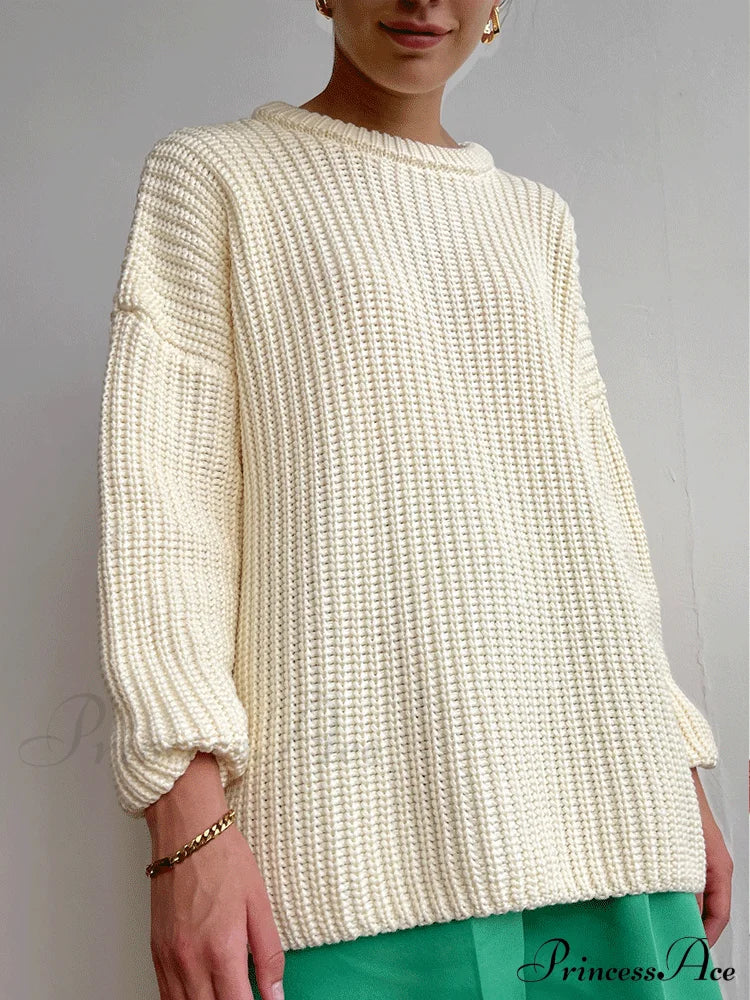Knitted Solid Graceful Pocket Sweater Cardigan image 12