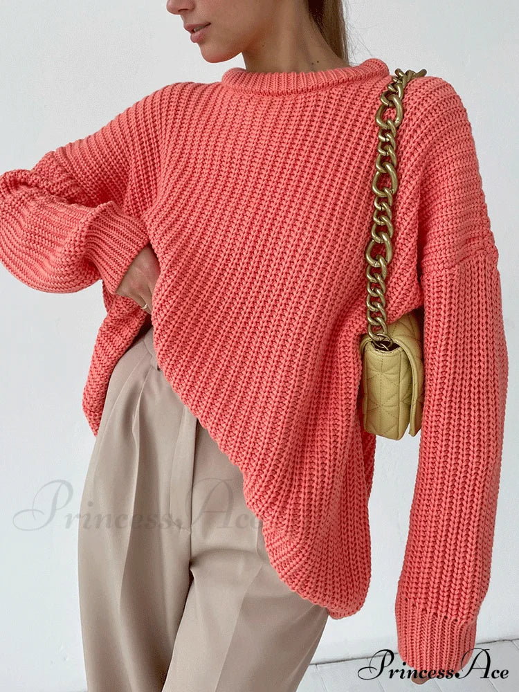Knitted Solid Graceful Pocket Sweater Cardigan image 16