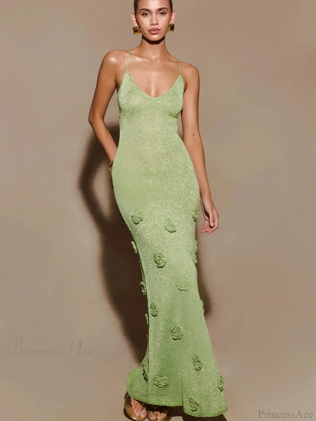 Knitted Spaghetti Vacation Dress image 1