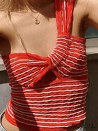 Knitted Stripe Long Trendy Sleeve Maxi Dress image 5