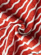 Knitted Stripe Long Trendy Sleeve Maxi Dress image 11