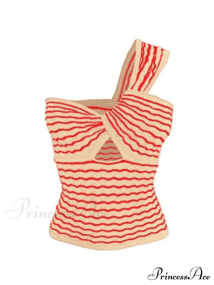 Knitted Stripe Long Trendy Sleeve Maxi Dress image 2