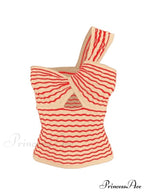Knitted Stripe Long Trendy Sleeve Maxi Dress image 2
