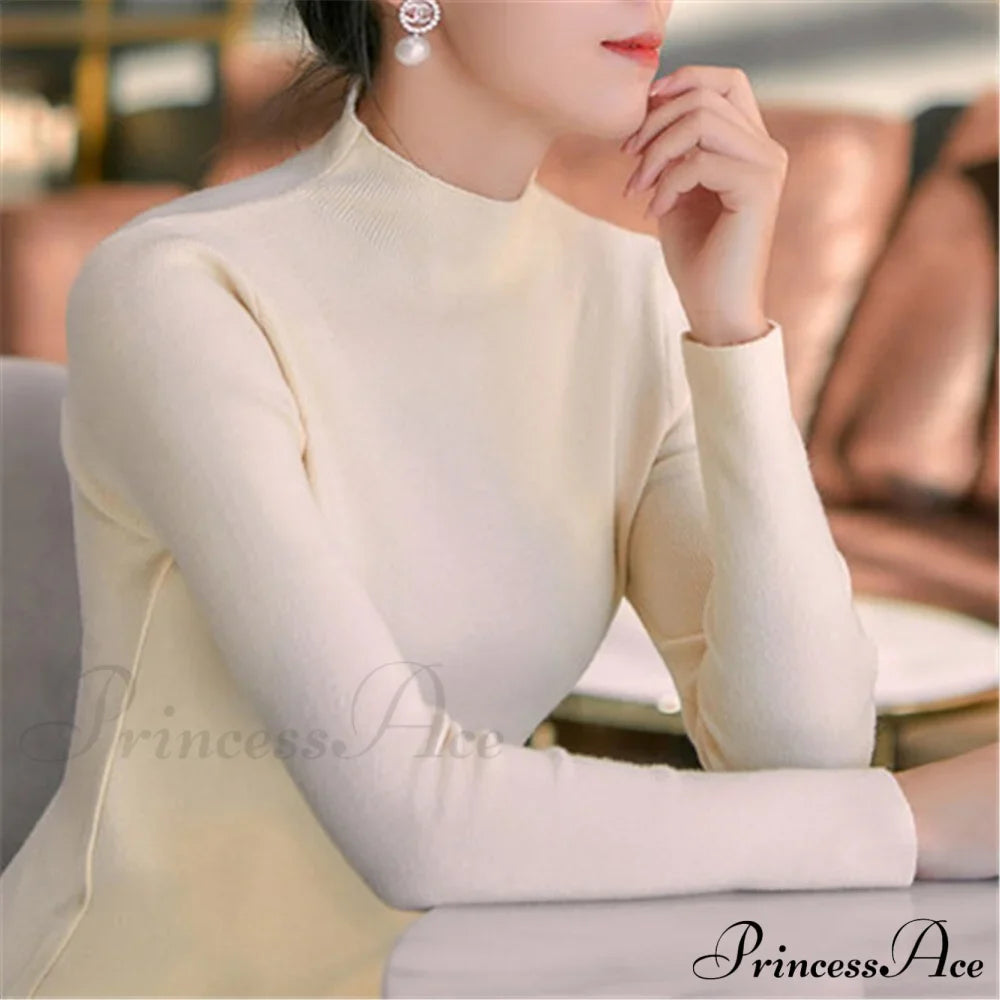 Knitted Turtleneck Pullovers Top image 14