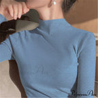 Knitted Turtleneck Pullovers Top image 10