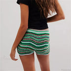 Knitted Wave Striped Micro Short image 6