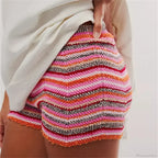 Knitted Wave Striped Micro Short image 4