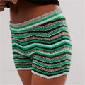 Knitted Wave Striped Micro Short image 5