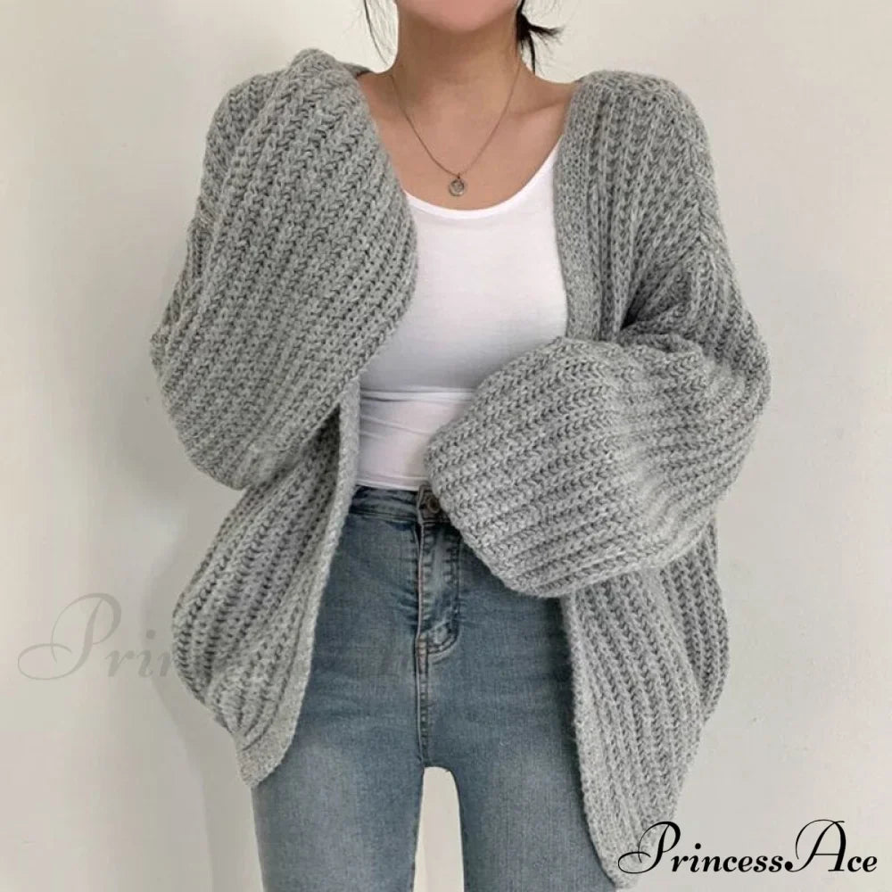 Korean Chic Autumn Lazy Style Cardigan image 6