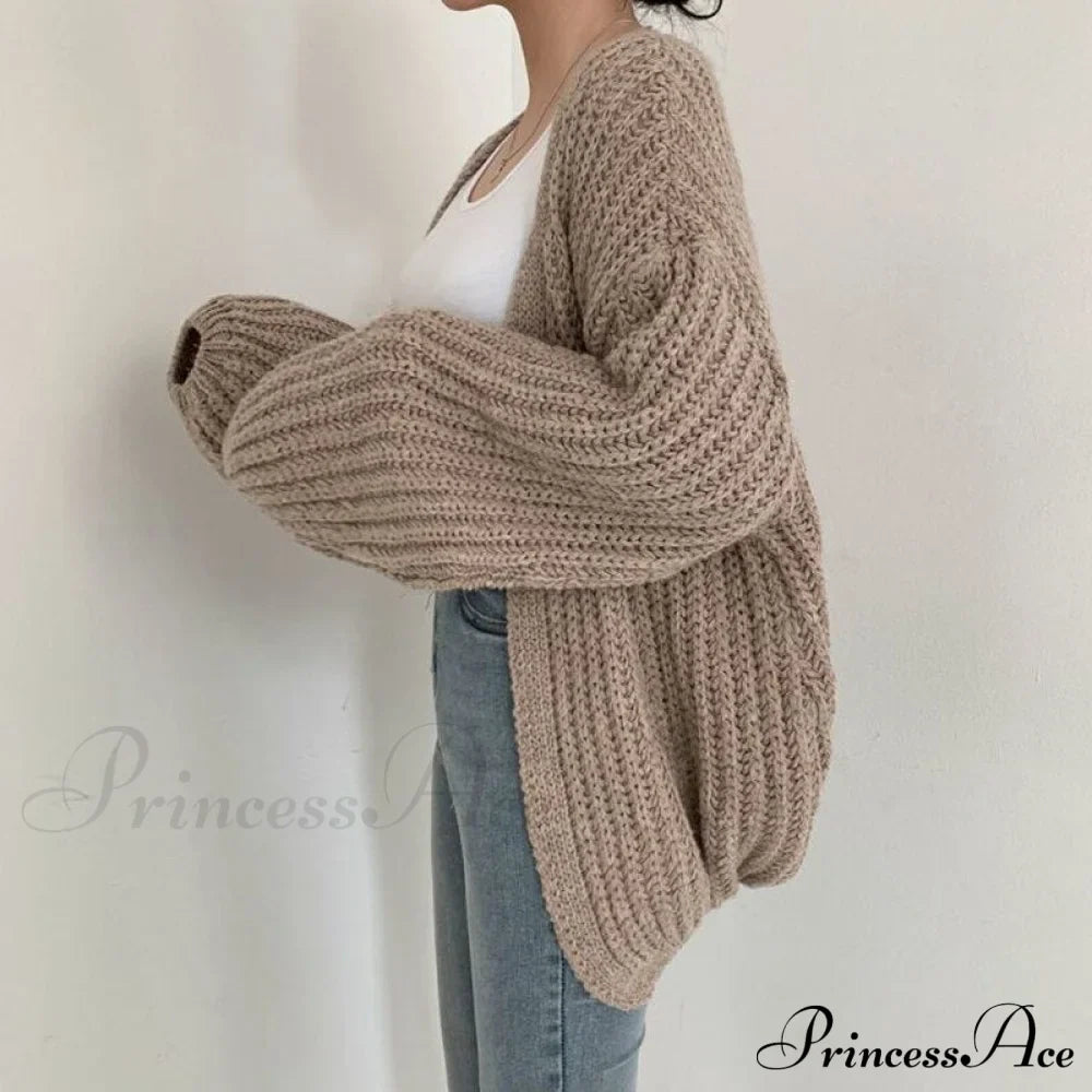 Korean Chic Autumn Lazy Style Cardigan image 2
