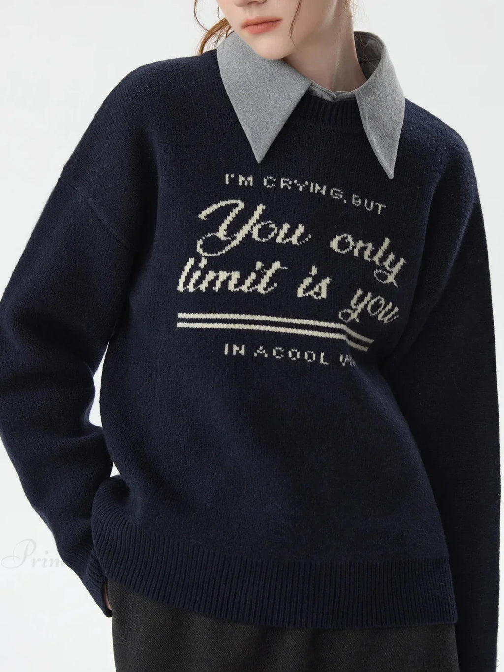 Korean Style Pullover Knitted Sweater image 1
