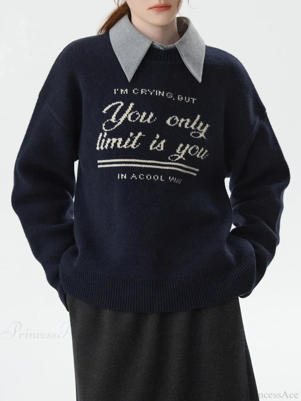 Korean Style Pullover Knitted Sweater image 2