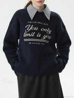 Korean Style Pullover Knitted Sweater image 2