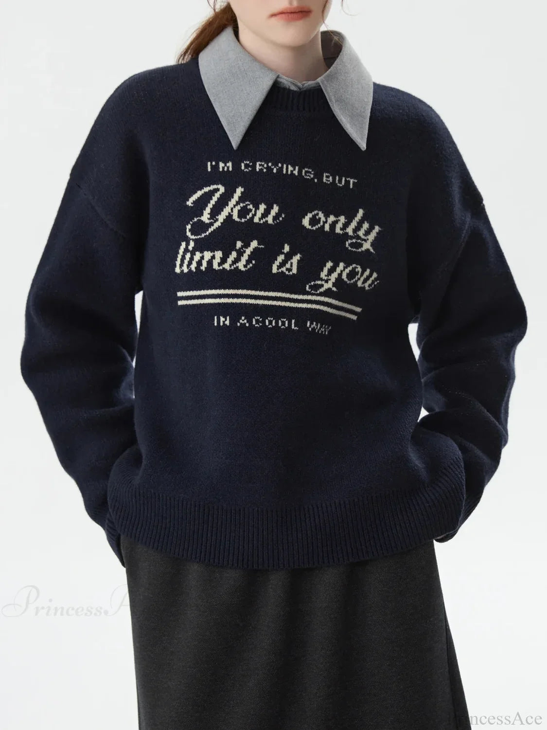 Korean Style Pullover Knitted Sweater image 2