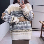 Korean Style Striped Loose Pullover Sweater image 6
