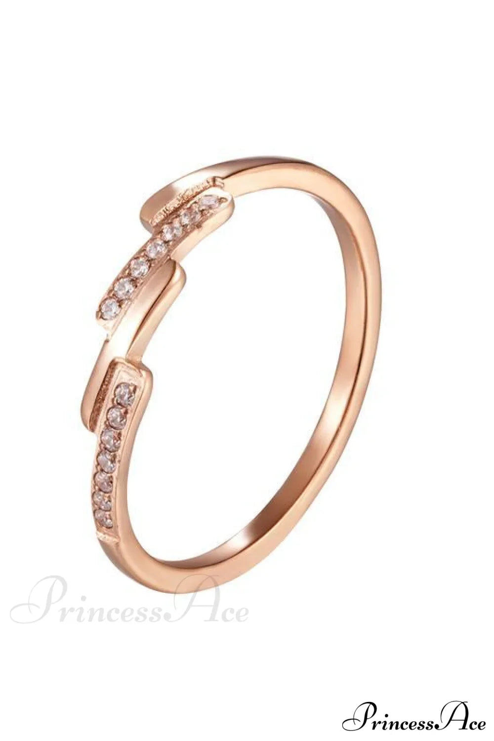 Korean Style Titanium Steel Diamond Ring image 5
