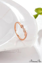 Korean Style Titanium Steel Diamond Ring image 3