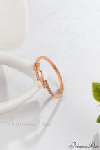 Korean Style Titanium Steel Diamond Ring image 2