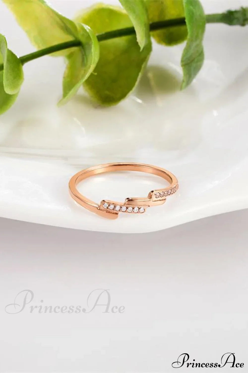 Korean Style Titanium Steel Diamond Ring image 4